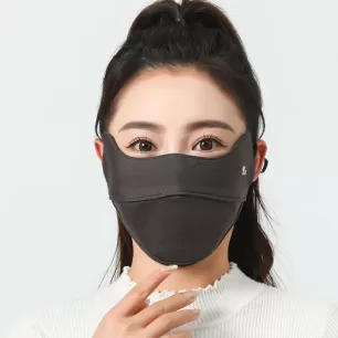 3 Pieces 3D Face Masks with Eye Corner Protection  Windproof Breathable Washable Outdoor Sports Mask, Open Mouth Design for Easy Breathing